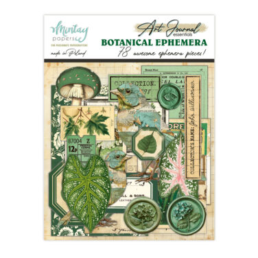 MINTAY - Art Journal Ephemera Pack - Botanical, 78 pcs