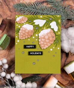 Alternative view of WAFFLE FLOWER - Snowcapped Pinecone Shape Die