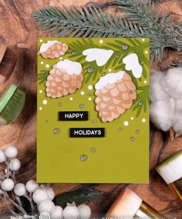 Alternative view of WAFFLE FLOWER - Snowcapped Pinecone Shape Die