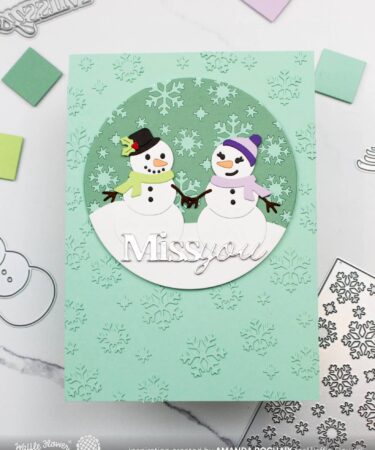 Alternative view of WAFFLE FLOWER - Snow Fun Die