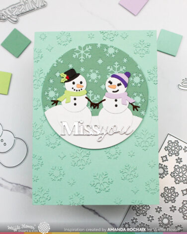 Alternative view of WAFFLE FLOWER - Snow Fun Die