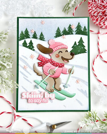 Alternative view of WAFFLE FLOWER - Cool Pup Die-n-stencil