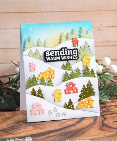 Alternative view of WAFFLE FLOWER - Snowy Hills Die