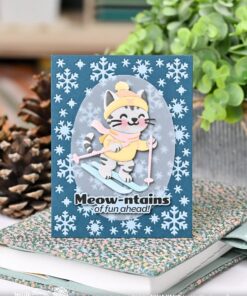 Alternative view of WAFFLE FLOWER - Snowflake Background Die