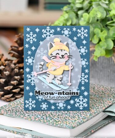 Alternative view of WAFFLE FLOWER - Snowflake Background Die