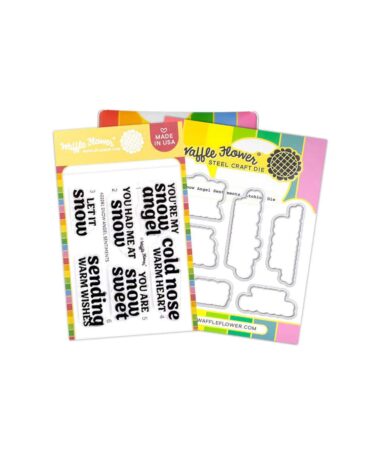WAFFLE FLOWER - Snow Angel Sentiments Combo