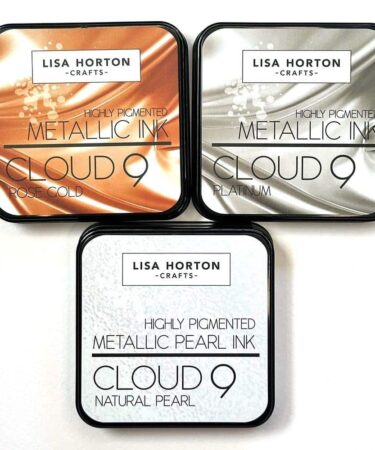 Lisa Horton Crafts Alchemist's Mix Metallic & Pearl Ink Pads  -Natural Pearl, Platinum, Rose Gold