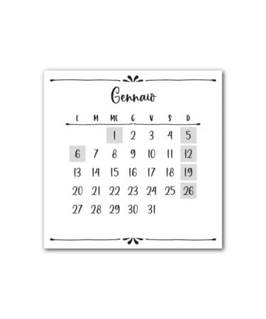 Alternative view of TOMMY ART -Calendarietto 2026 - Conf 5 mini calendari quadrati