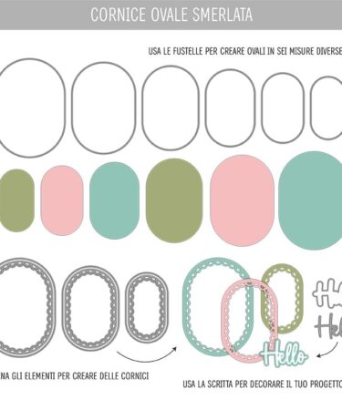 Alternative view of TOMMY ART -Tommy fustella - Cornice ovale smerlata®