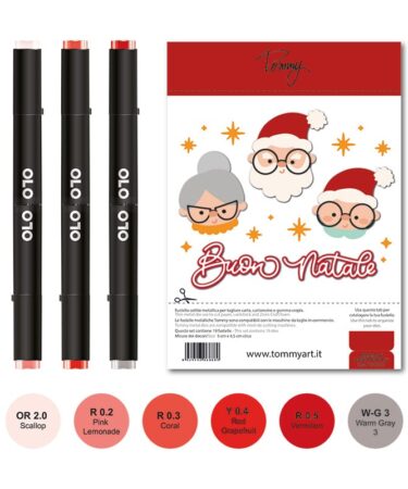 Corso OLO Santa Family + pennarelli e fustella