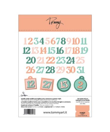 TOMMY ART -fustella - Numeri 1-31®