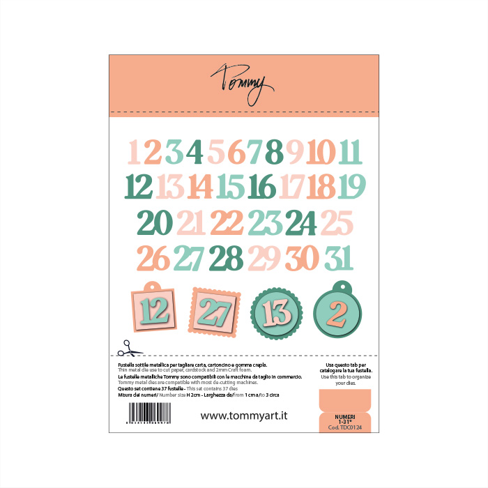 TOMMY ART -fustella - Numeri 1-31®