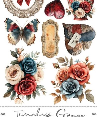 Craft O'Clock - Collezione Timeless Grace Extras Set Flowers & More