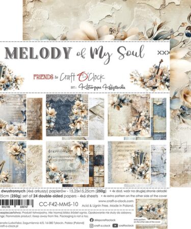 Craft O'Clock- Collezione  Melody of My Soul 6x6 Inch Paper Set