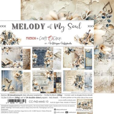 Craft O'Clock- Collezione  Melody of My Soul 6x6 Inch Paper Set