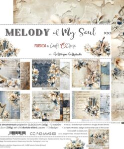 Craft O'Clock - Collezione Melody of My Soul 12x12 Inch Paper Set