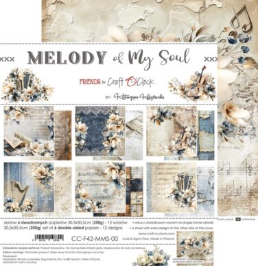 Craft O'Clock - Collezione Melody of My Soul 12x12 Inch Paper Set