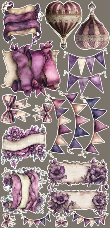 Alternative view of Craft O'Clock - Collezione Plum & Caramel Extras Set Mix