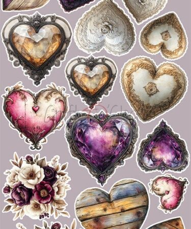 Alternative view of Craft O'Clock - Collezione Plum & Caramel Extras Set Flowers & More