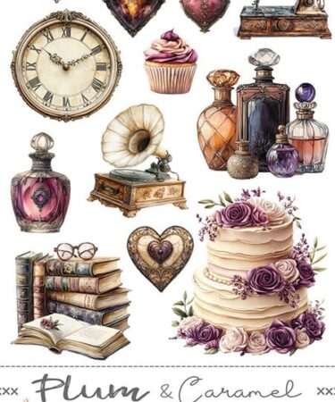 Craft O'Clock - Collezione Plum & Caramel Extras Set Plum