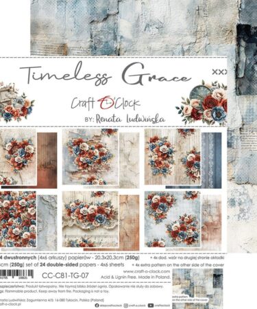 Craft O'Clock - Collezione Timeless Grace 8x8 Inch Paper Set