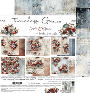 Craft O'Clock - Collezione Timeless Grace 12x12 Inch Paper Set