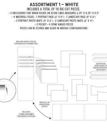 Alternative view of 49 And Market Create-An-Album Foundation Inserts - Assort 1 White