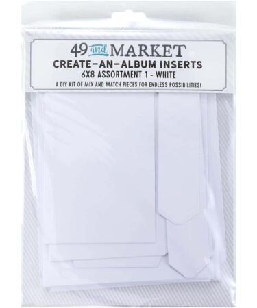 49 And Market Create-An-Album Foundation Inserts - Assort 1 White
