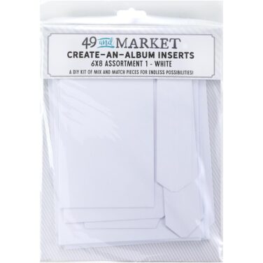 49 And Market Create-An-Album Foundation Inserts - Assort 1 White