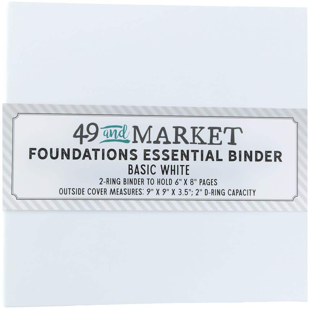 49 And Market Foundations Binder-White 6x8
