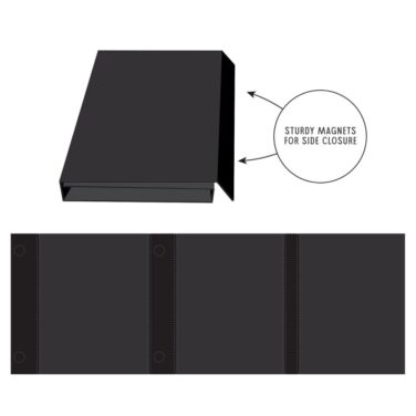 Alternative view of 49 And Market Create-An-Album Triple Flip Album Base  -Black