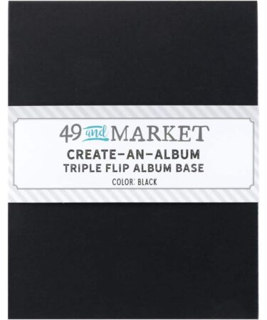 49 And Market Create-An-Album Triple Flip Album Base  -Black