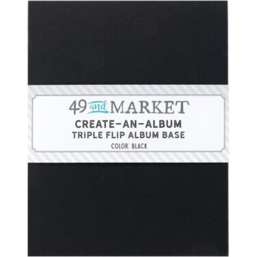 49 And Market Create-An-Album Triple Flip Album Base  -Black