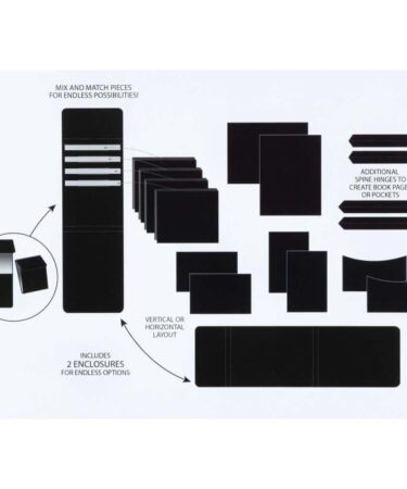 Alternative view of 49 And Market Create-An-Album Foundation Inserts - Assort 1 Black