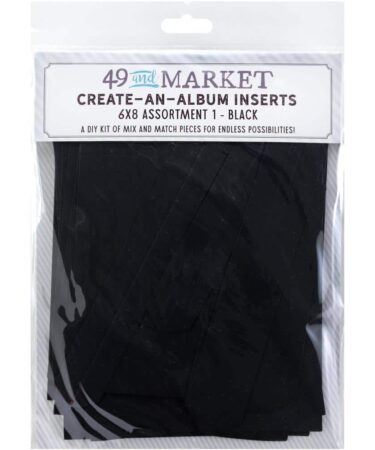 49 And Market Create-An-Album Foundation Inserts - Assort 1 Black