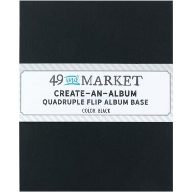 49 And Market Create-An-Album Quadruple Flip Album Base  -Black