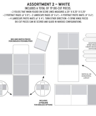 Alternative view of 49 And Market Create-An-Album Foundation Inserts - Assort 2 White