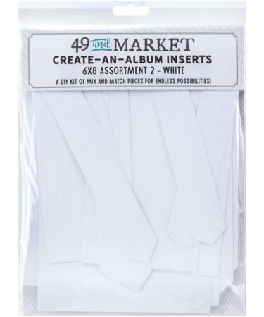 49 And Market Create-An-Album Foundation Inserts - Assort 2 White