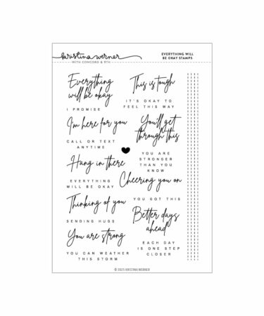 Concord & 9th – Kristina Werner - Everything Will Be Okay Stamp Set (6 x 8)