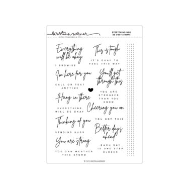 Concord & 9th – Kristina Werner - Everything Will Be Okay Stamp Set (6 x 8)