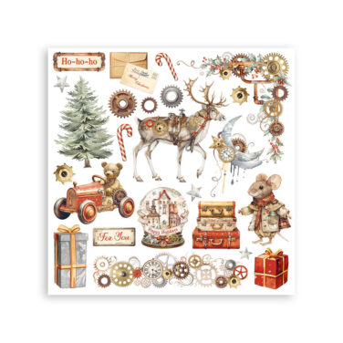 Alternative view of Stamperia - Rub on kit cm 15,5x15,5 - 6 pagine Gear up for Christmas