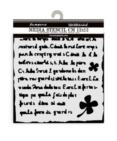 Stamperia - Stencil 12X12  Art of Travelling handmade letter