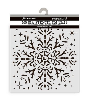 Stamperia - Stencil cm 12X12  The Owl's House snowflake