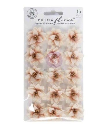 Prima Marketing Collezione Twinkle & Treats - Paper Flowers 15/Pkg - Frosted Petals