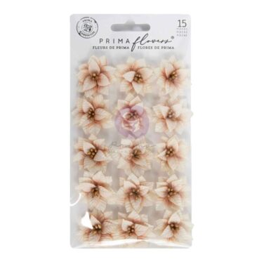 Prima Marketing Collezione Twinkle & Treats - Paper Flowers 15/Pkg - Frosted Petals