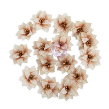 Alternative view of Prima Marketing Collezione Twinkle & Treats - Paper Flowers 15/Pkg - Frosted Petals
