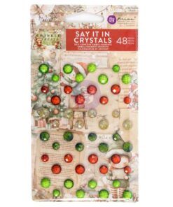 Prima Marketing Collezione Twinkle & Treats -Say It In Cystals 48/Pkg