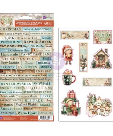 Prima Marketing Collezione Twinkle & Treats -Chipboard Stickers 58/Pkg