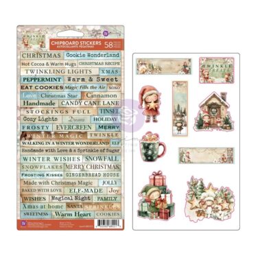 Prima Marketing Collezione Twinkle & Treats -Chipboard Stickers 58/Pkg