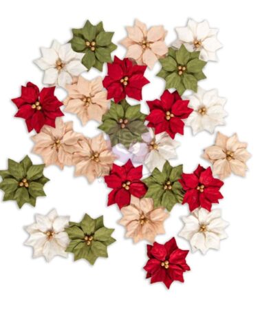 Alternative view of Prima Marketing Collezione Twinkle & Treats - Paper Flowers 24/Pkg Holiday Blooms